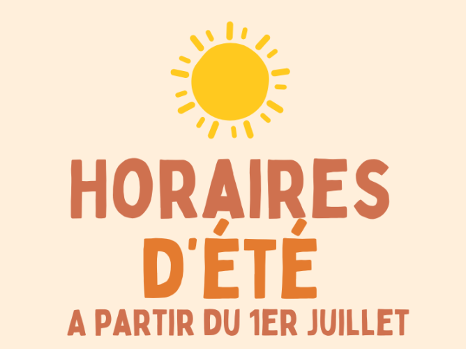 Horaires d'été
